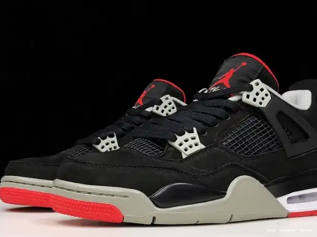 Cheap LUCY 308497-060 RETRO BLACK CEMENT JORDAN 4 0504